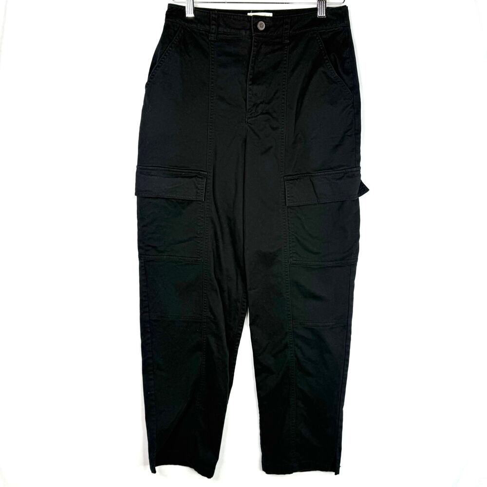 Universal Thread Black High Waisted Cargo Pants 4